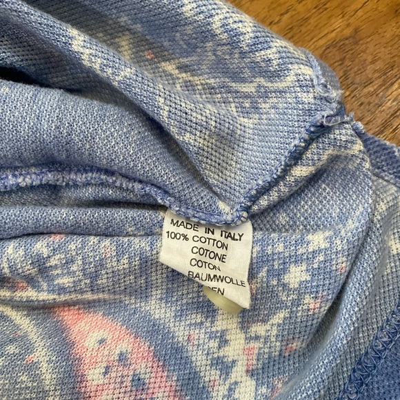 Vintage 90’s ETRO milano Paisley Polo Women’s Designer Italy RARE - Picture 4 of 6